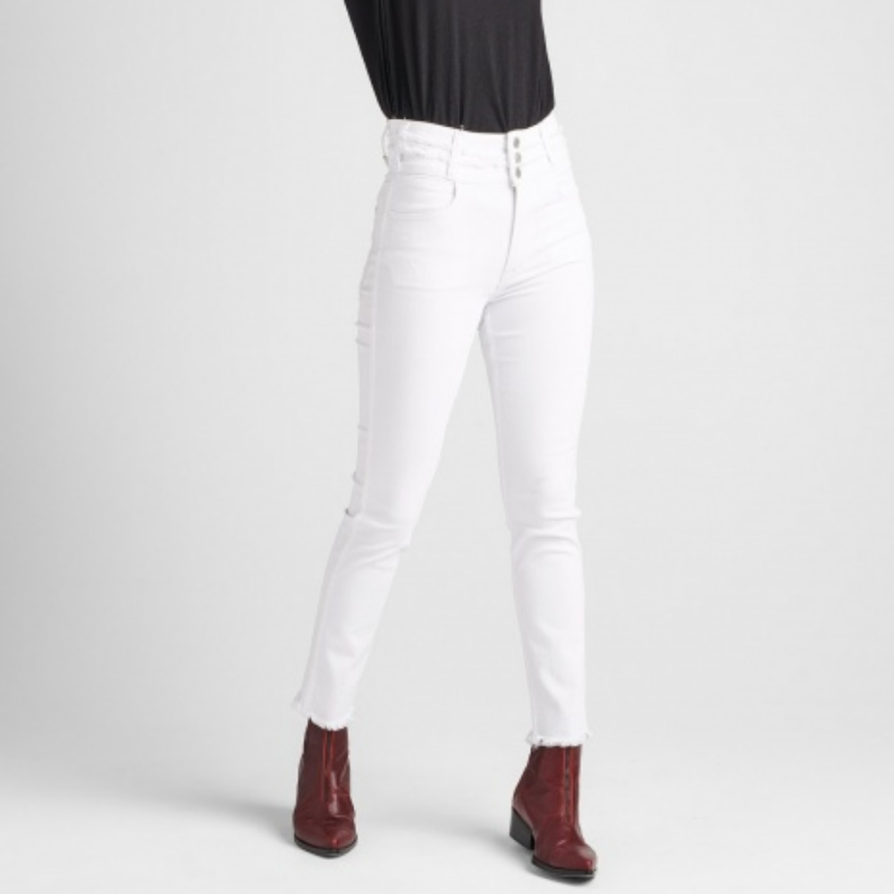 HUDSON JEANS White High Rise Skinny Jeans NWT